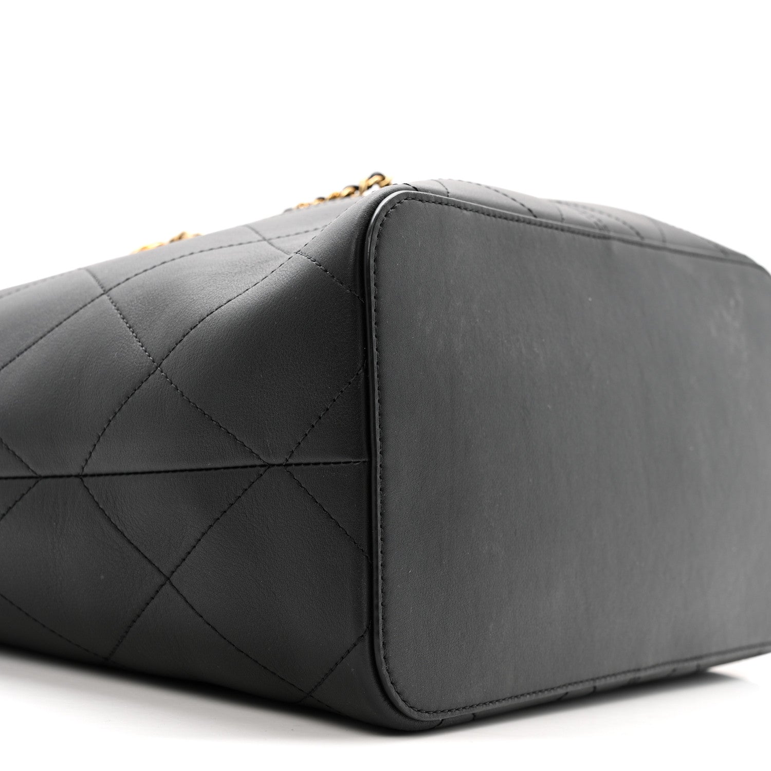 Chanel Calfskin Quilted Large Shopping Bag Black 8 of 9
