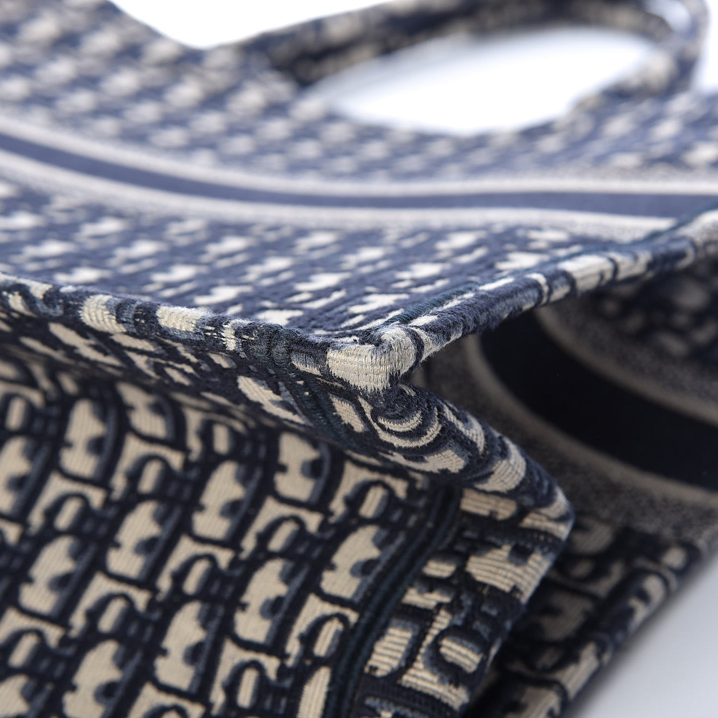 Oblique Book Tote Blue Multicolor
