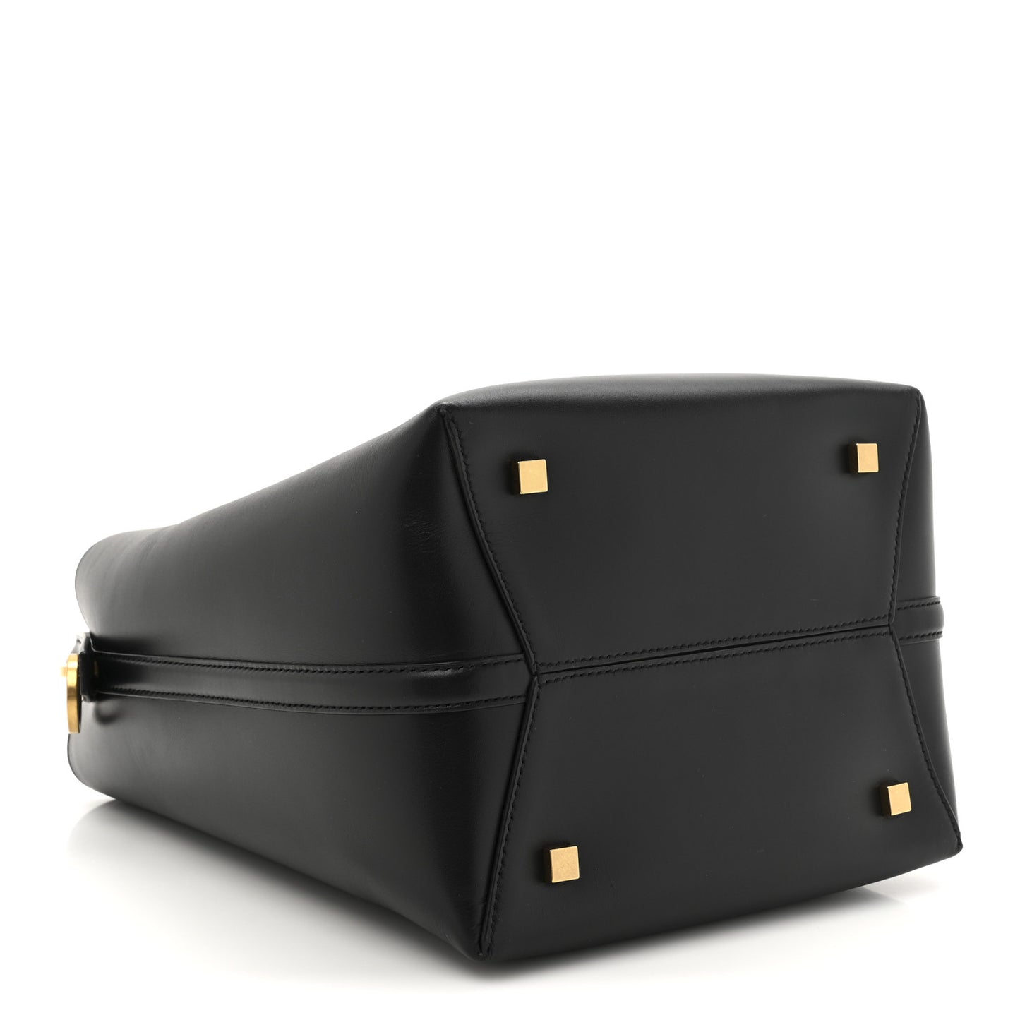 Shiny Calfskin Le 37 Bucket Bag  Black