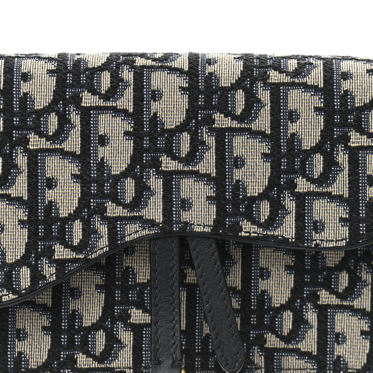 Christian Dior Oblique Saddle Belt Bag Blue 6 of 9