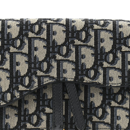 Christian Dior Oblique Saddle Belt Bag Blue 6 of 9
