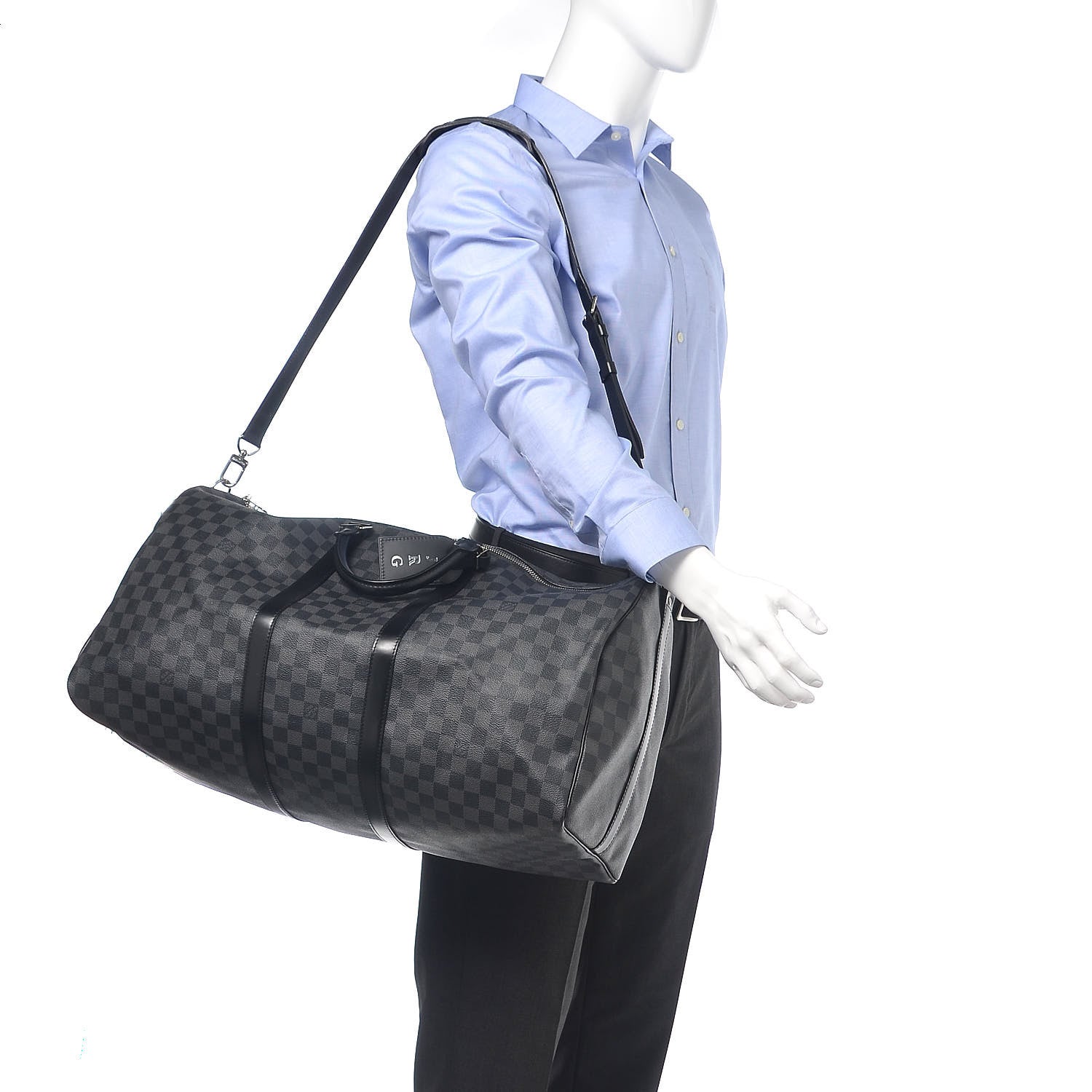 Louis Vuitton Damier Graphite Keepall Bandouliere 55 2 of 17