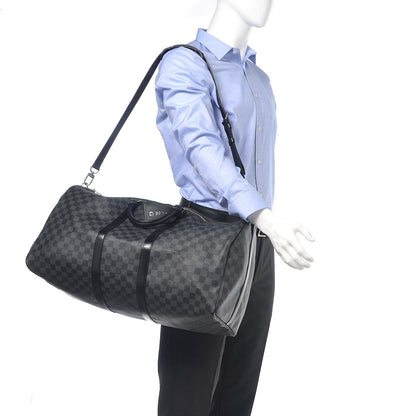 Louis Vuitton Damier Graphite Keepall Bandouliere 55 2 of 17