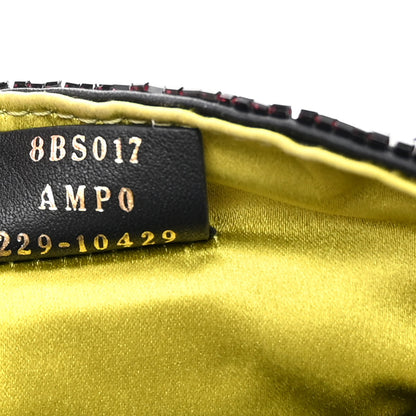 Fendi Sequin Paillettes Vitello Grace Sex and the City Mini Baguette Black 7 of 11