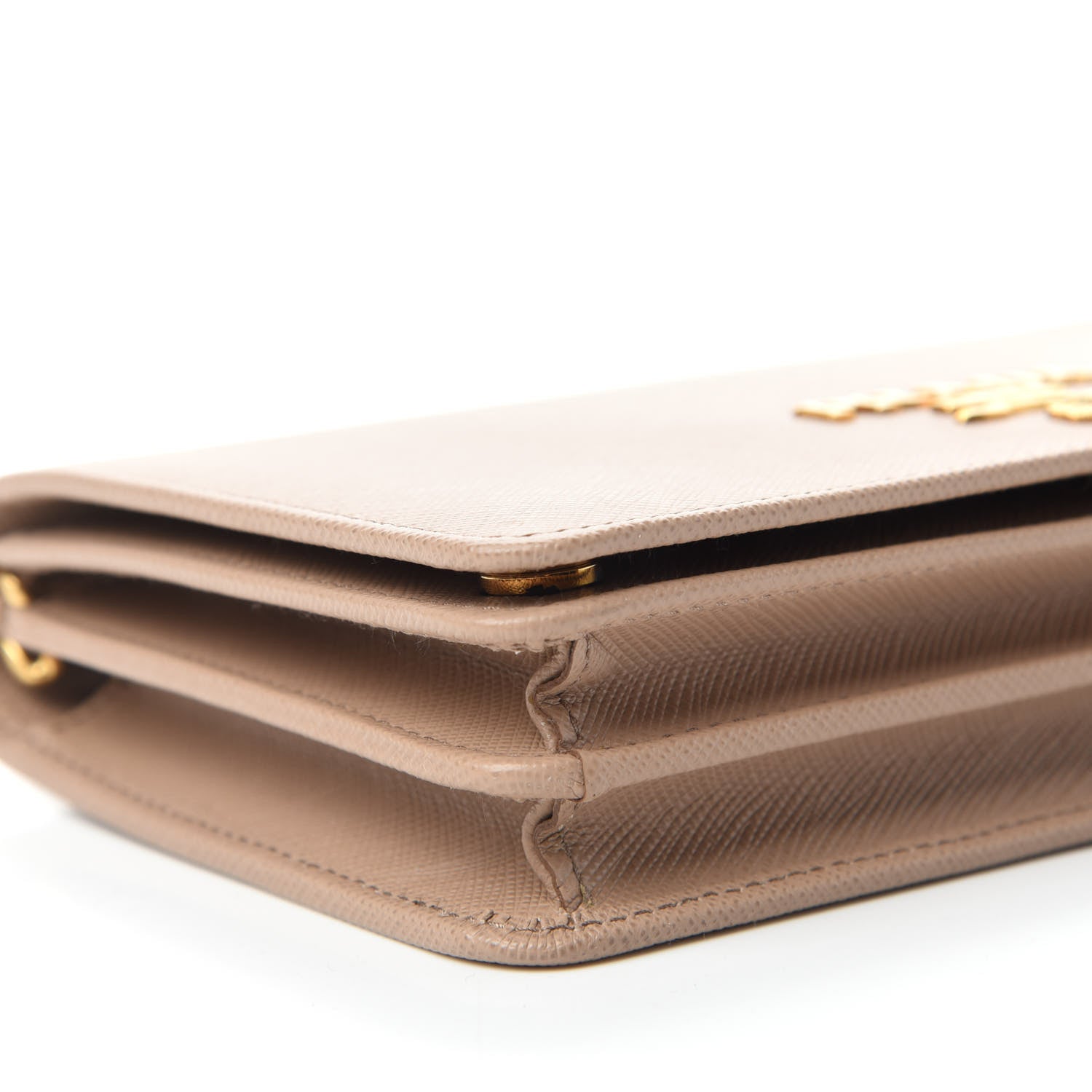 Prada Saffiano Lux Chain Wallet Cammeo 6 of 9