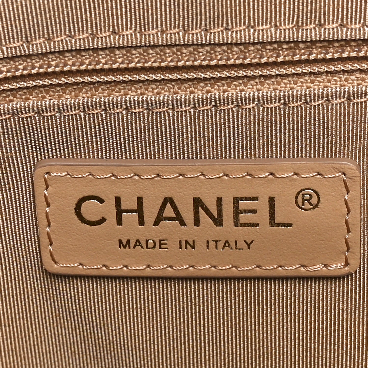 Chanel Caviar Quilted Rolled Up Tote Beige 6 of 10