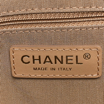 Chanel Caviar Quilted Rolled Up Tote Beige 6 of 10