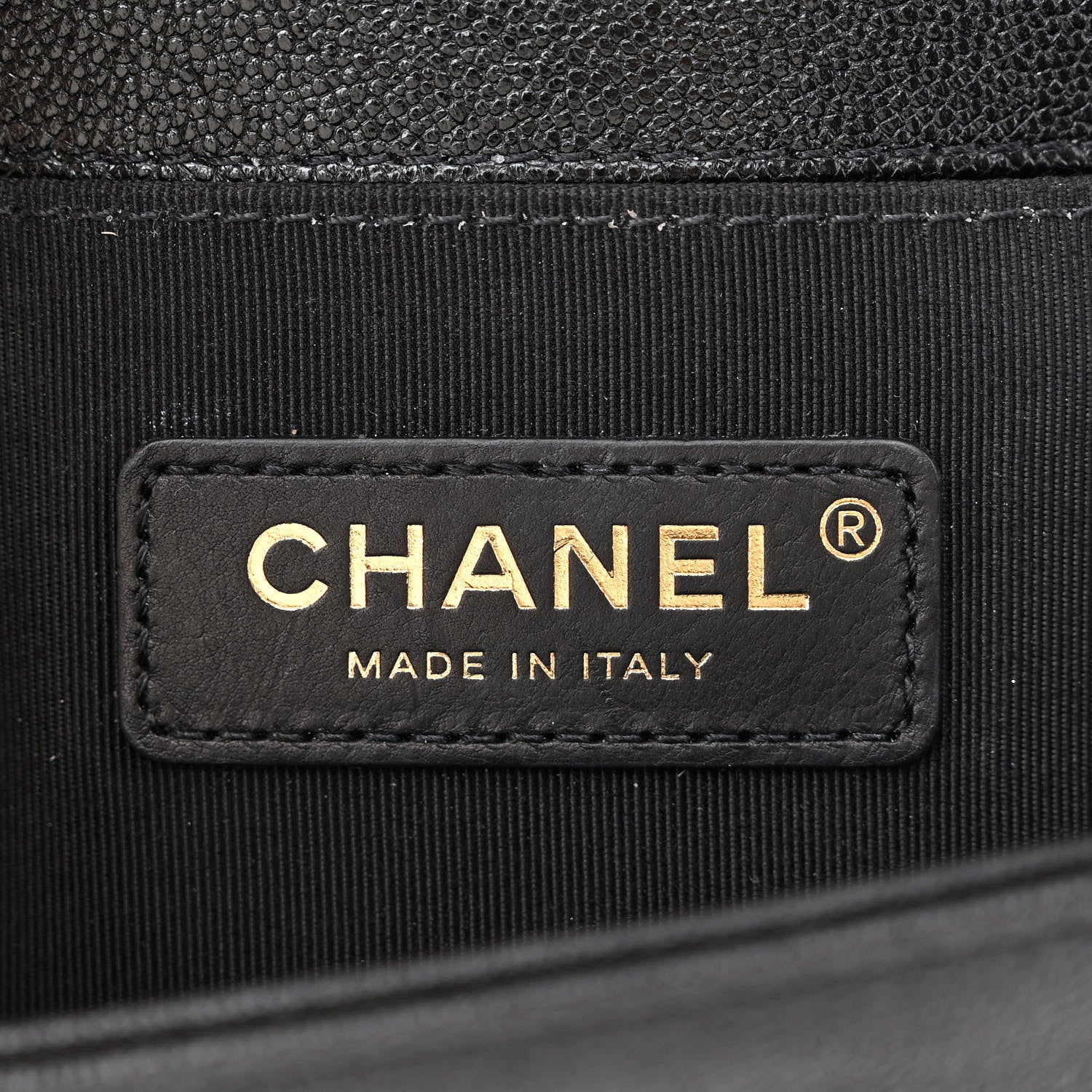 Chanel Caviar Chevron Quilted Small Boy Flap Black 6 of 10