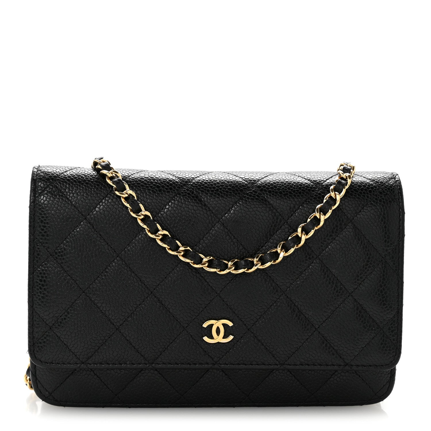 Chanel Caviar Quilted Wallet On Chain WOC Black 1 of 12