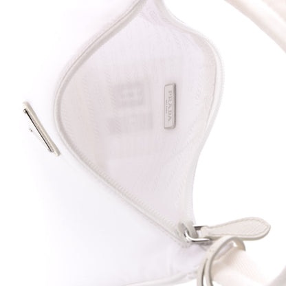 Prada Tessuto Nylon Mini Re-Edition 2000 Bag White 5 of 9