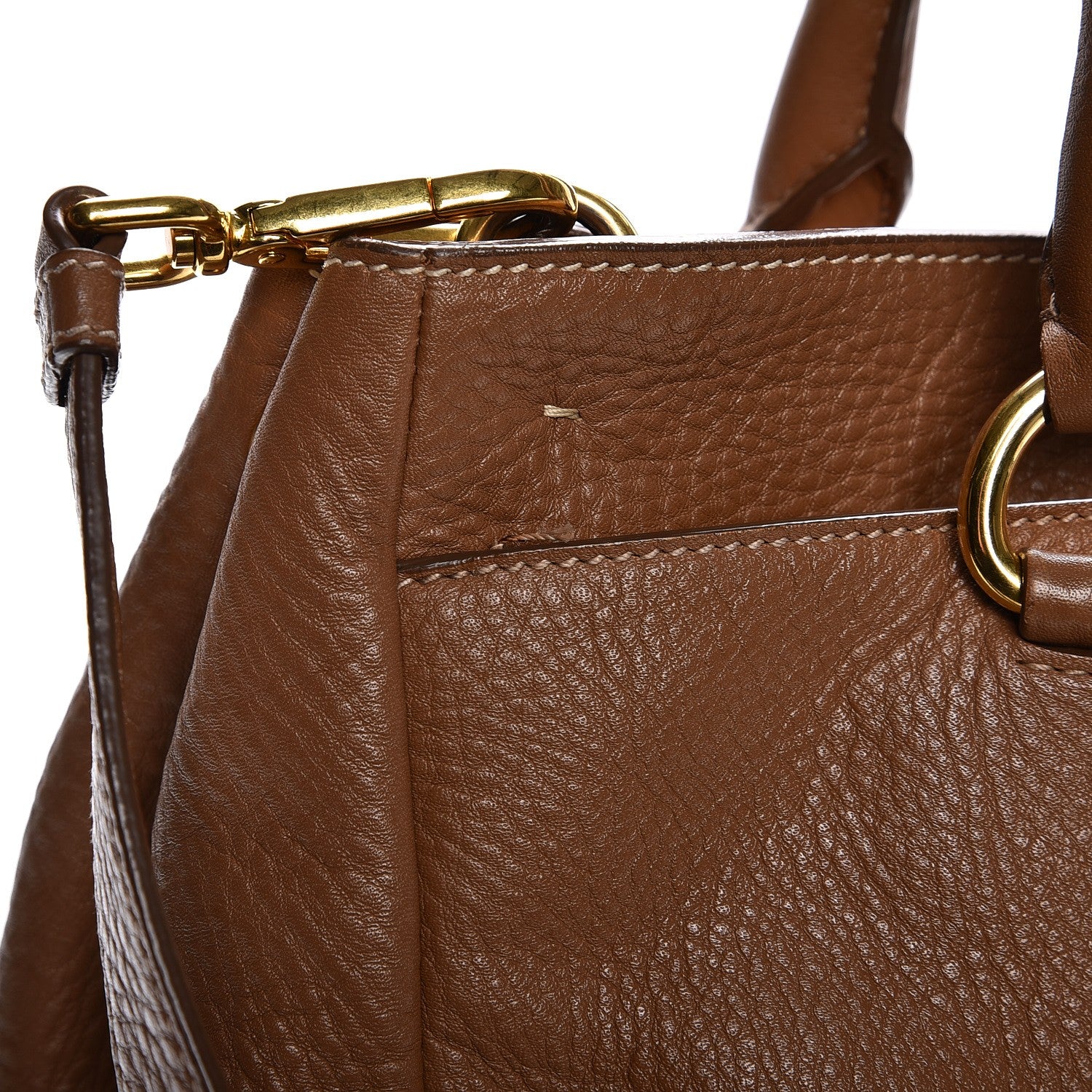Prada Vitello Daino Tote Cuoio 10 of 13