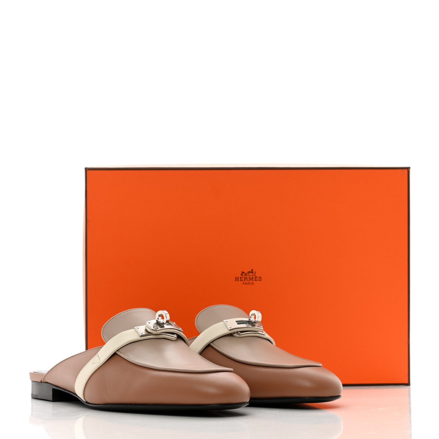 Hermes Goatskin Oz Mules 38 Rose Perle Multicolor 9 of 9