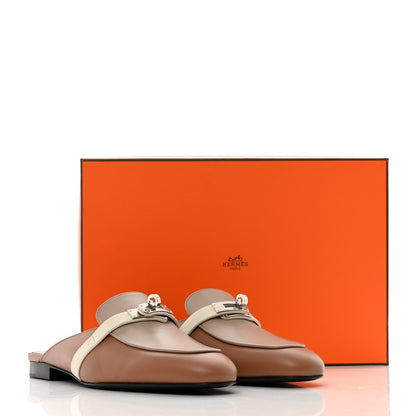 Hermes Goatskin Oz Mules 38 Rose Perle Multicolor 9 of 9