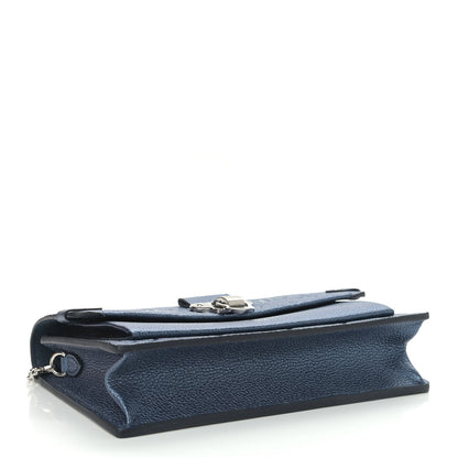 Louis Vuitton Metalli Empreinte Monogram Vavin Chain Wallet Navy Nacre 4 of 10