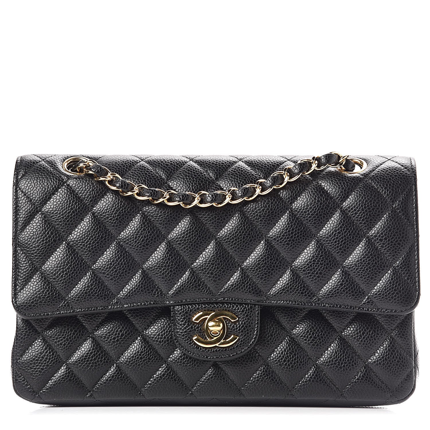 Chanel Caviar Quilted Medium Double Flap Black 1 of 11