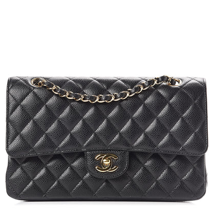 Chanel Caviar Quilted Medium Double Flap Black 1 of 11