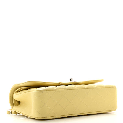 Chanel Caviar Quilted Medium Double Flap Light Yellow 4 of 10