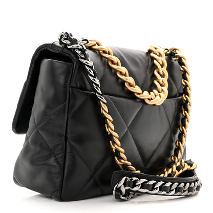 Chanel Lambskin Quilted Large Chanel 19 Flap Black 3 of 11