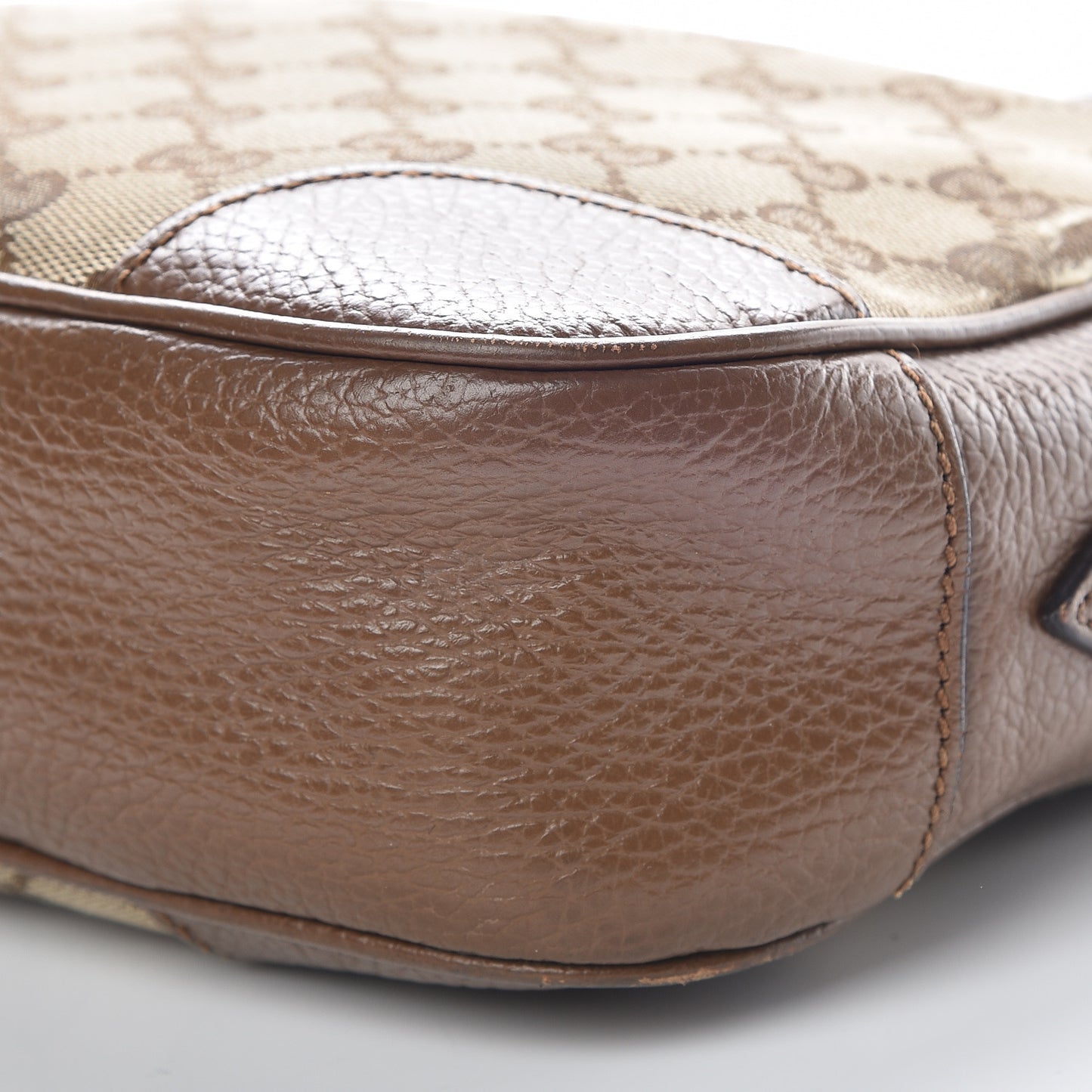 Monogram Mini Bree Messenger Bag Beige Tabacco