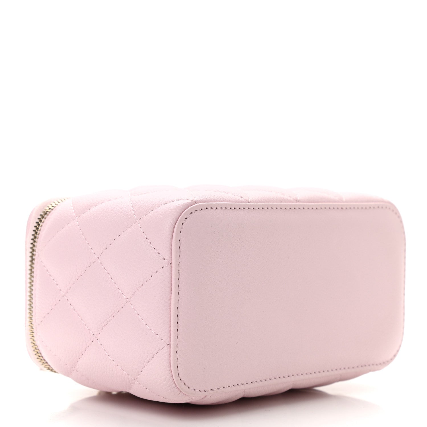 Chanel Caviar Quilted Small Tiny CC Vanity Case With Chain Light Pink 4 of 11