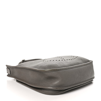 Hermes Taurillon Clemence EVELYNE III PM Etain 4 of 11