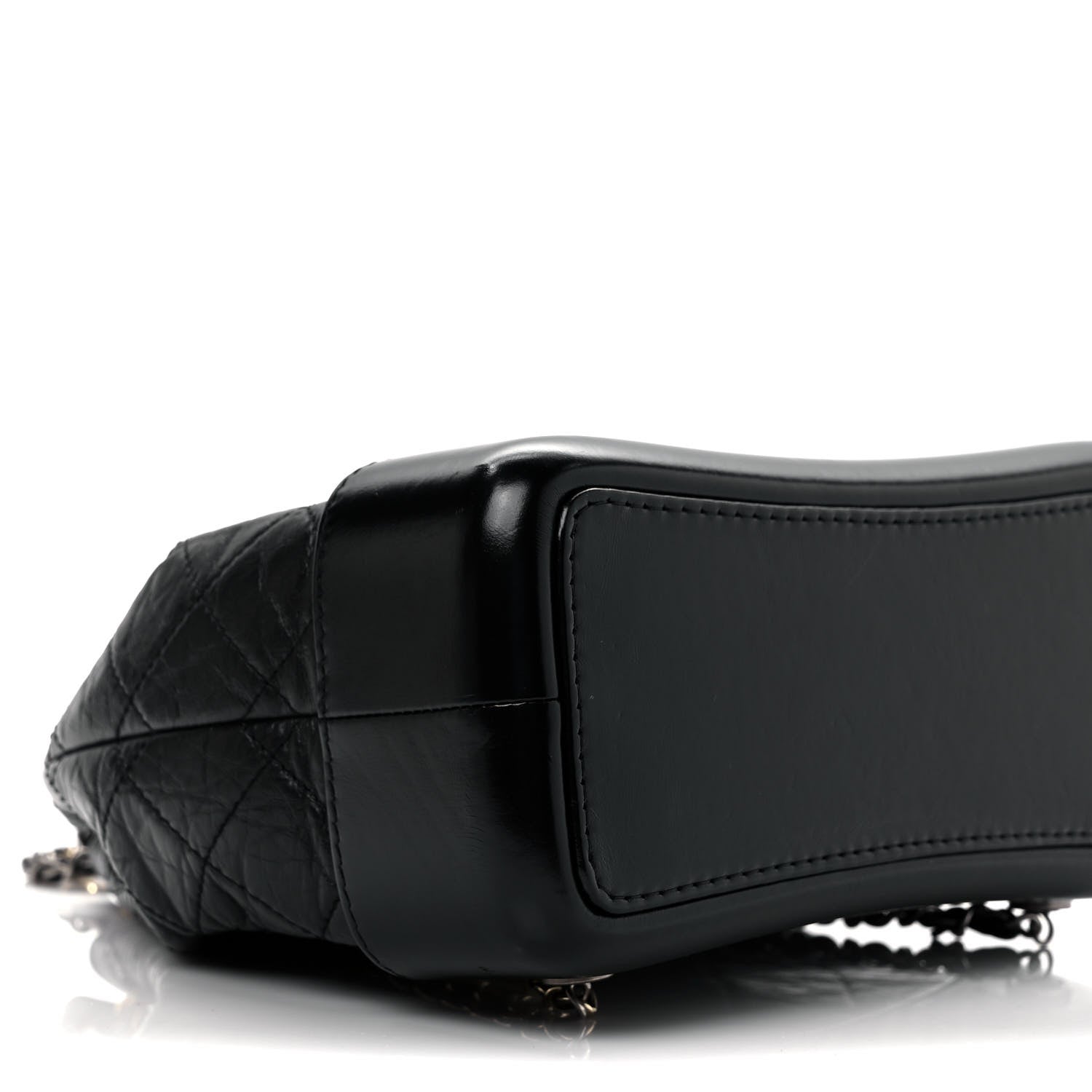 Chanel Aged Calfskin Quilted Small Gabrielle Backpack Black 8 of 11
