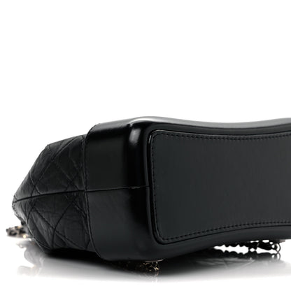 Chanel Aged Calfskin Quilted Small Gabrielle Backpack Black 8 of 11