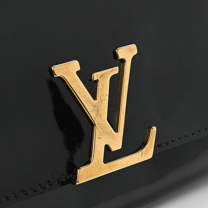 Louis Vuitton Patent Louise PM Chain Clutch Black 10 of 12
