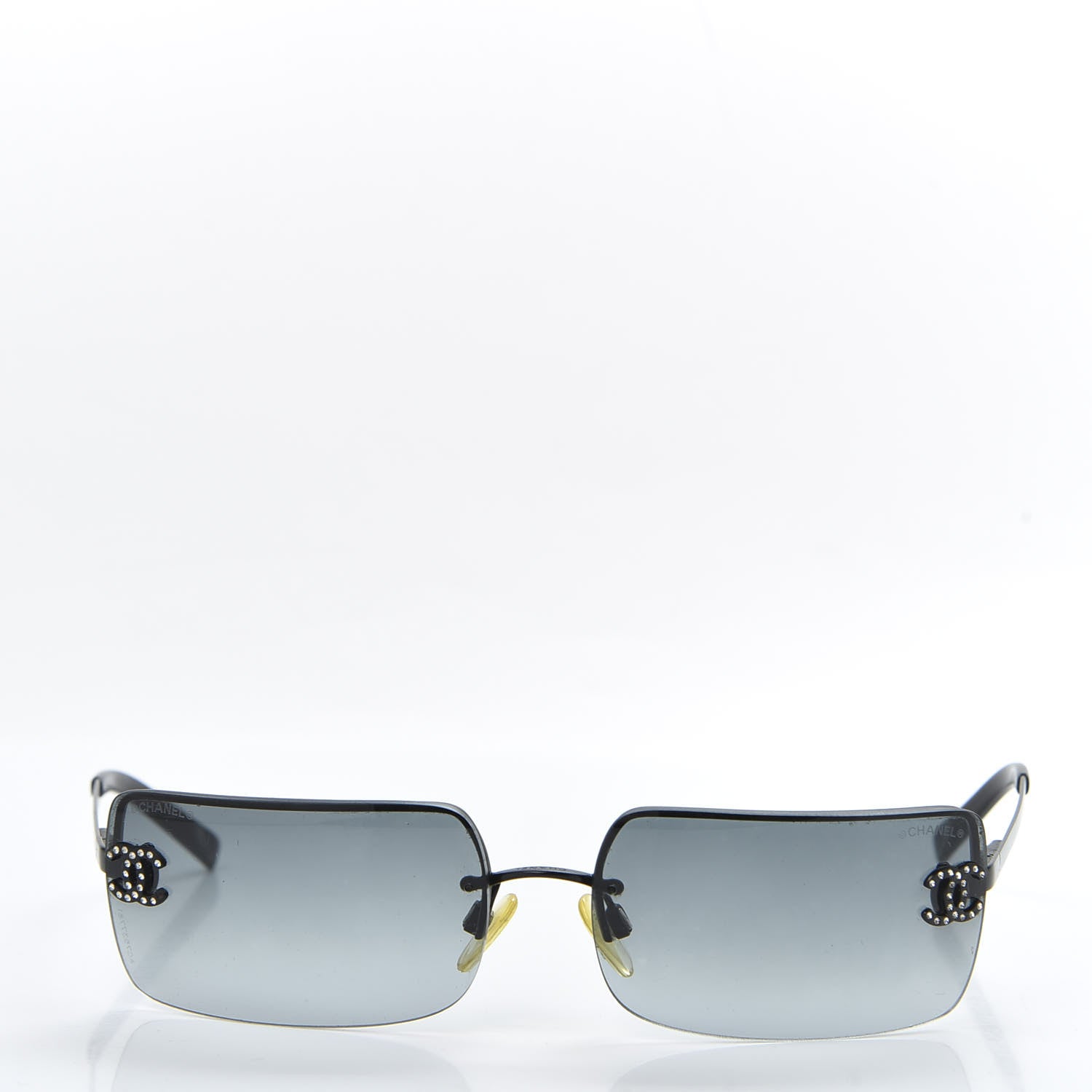 Chanel Crystal CC Logo Sunglasses 4104-B Black 2 of 9