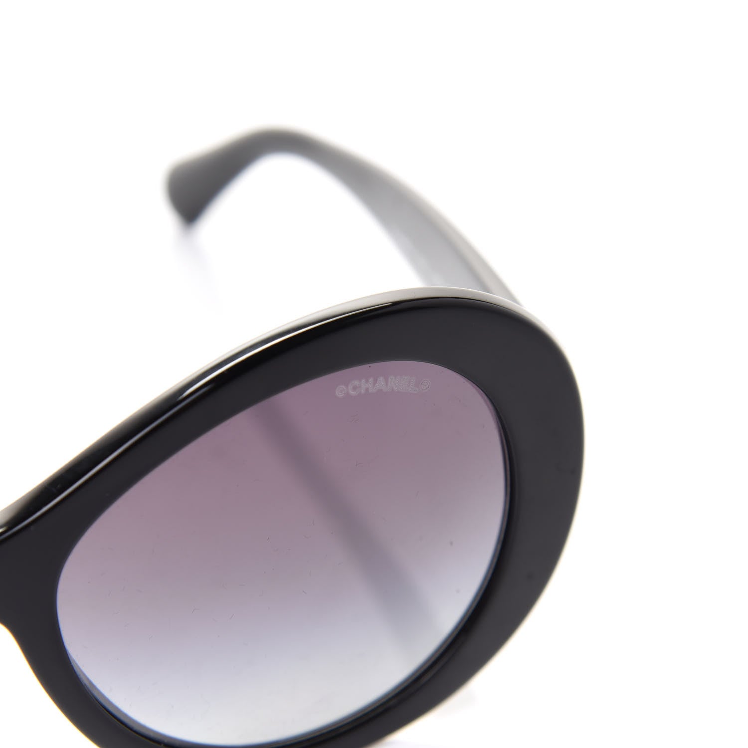 Chanel Oval CC Sunglasses 5372 Black 8 of 8
