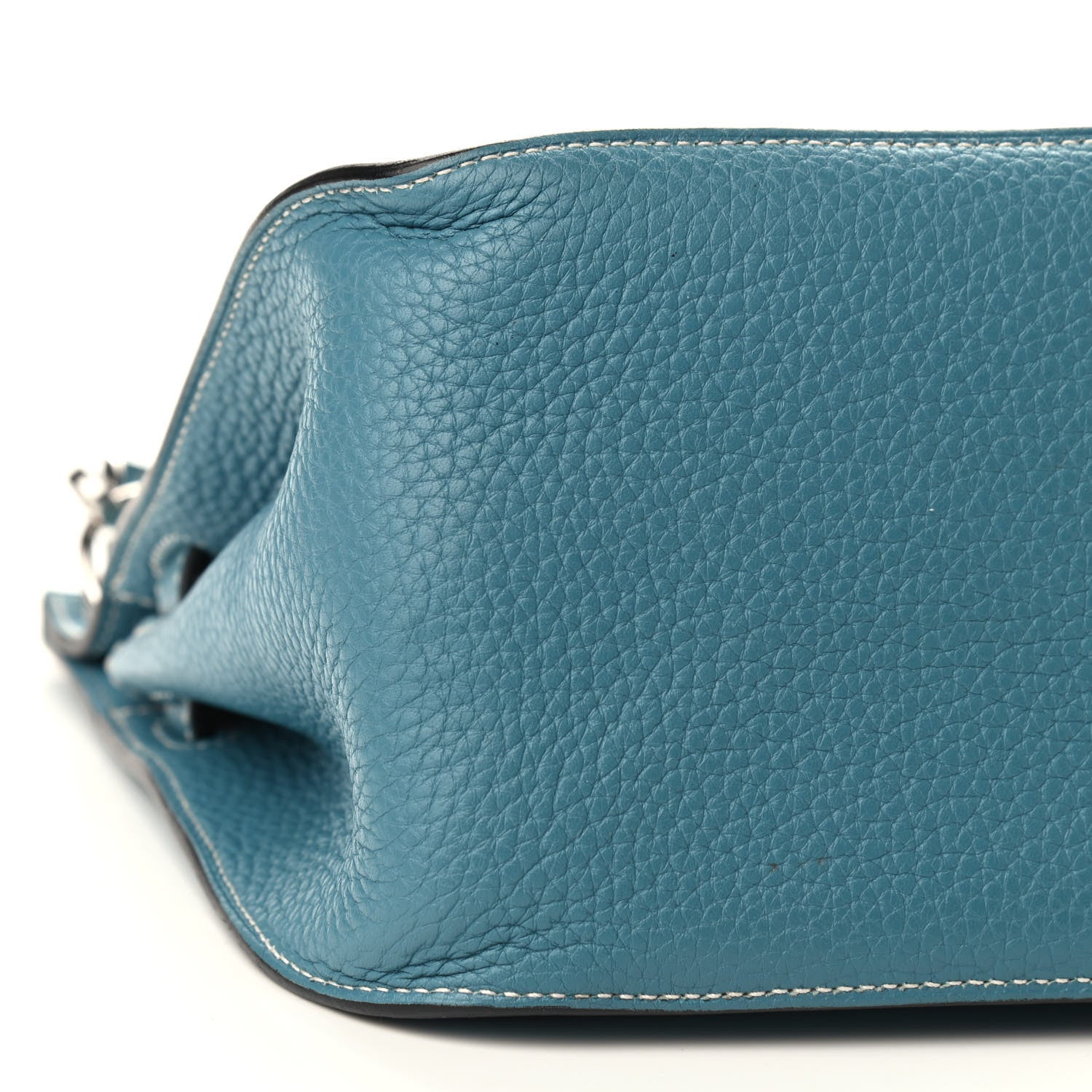 Hermes Taurillon Clemence Jypsiere 28 Blue Jean 8 of 10