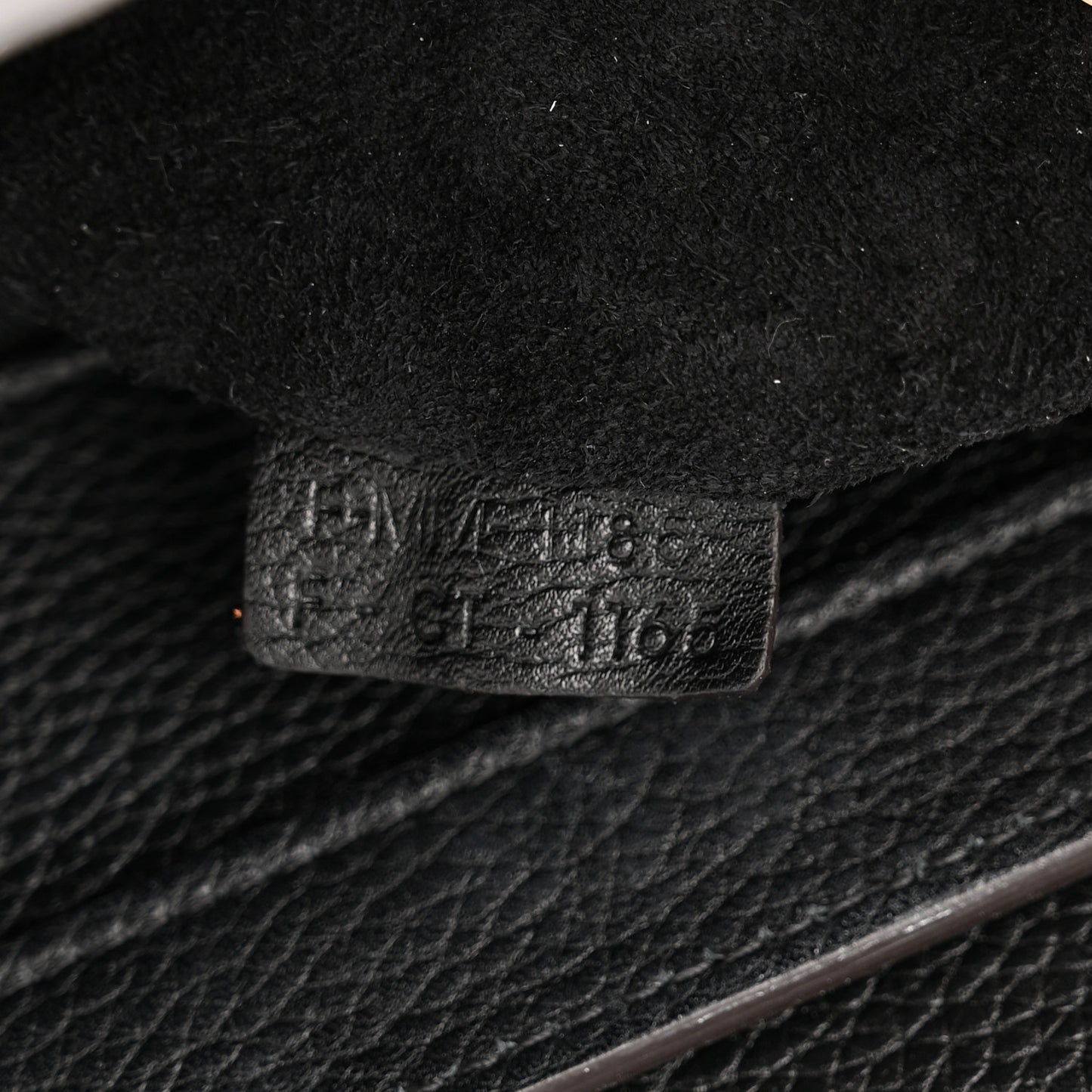 Drummed Calfskin Micro Luggage Black