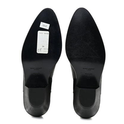 Saint Laurent Calfskin Brit Souple Ankle Boots 39 Black 5 of 10