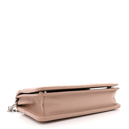 Prada Soft Calfskin Impunture Diagramme Chain Wallet Cipria 4 of 13