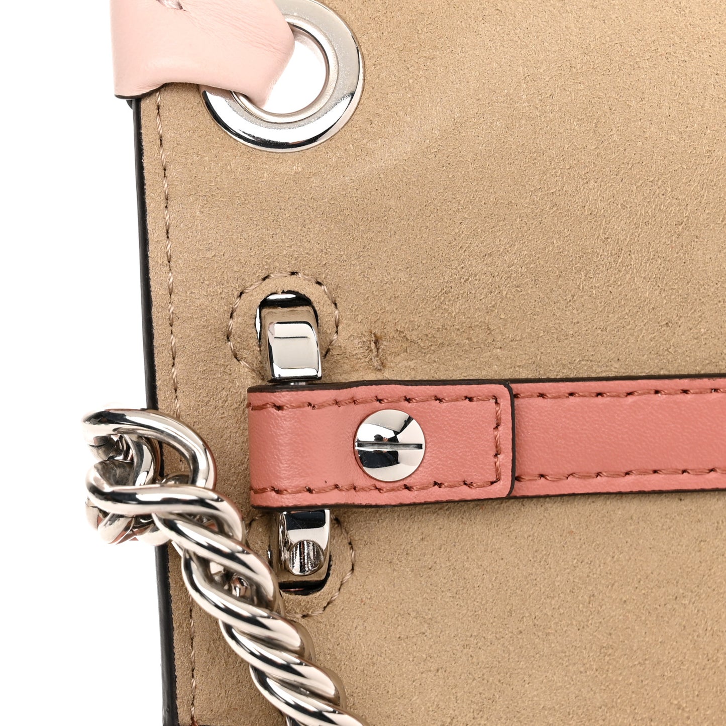 Vitello Liberty Shiny Nappa Lace Up Bow Kan I Shoulder Bag Macaron Confetto