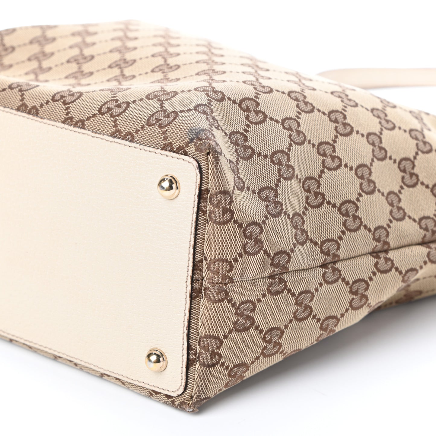 Monogram Large Eclipse Tote Beige White
