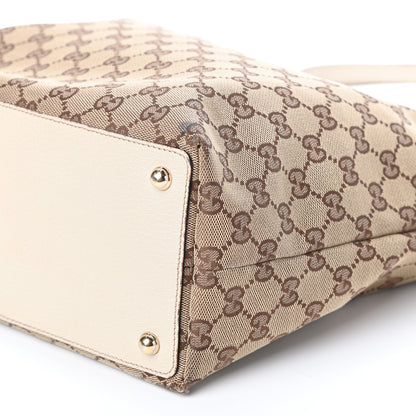 Gucci Monogram Large Eclipse Tote Beige White 8 of 8