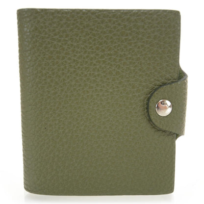 Hermes Taurillon Clemence Cahier Ulysse Mini Notebook Vert Olive 1 of 9