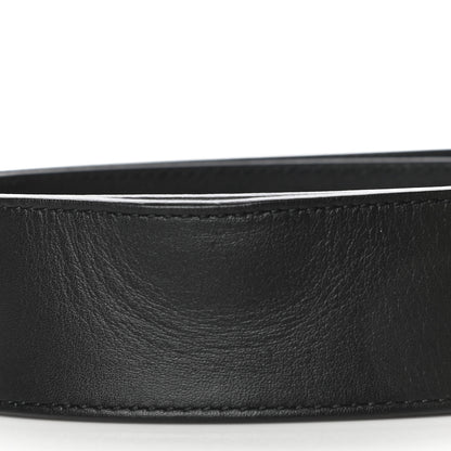 Gucci Moon Calfskin Pearl Double G 40mm Belt 80 32 Black Cream 4 of 10