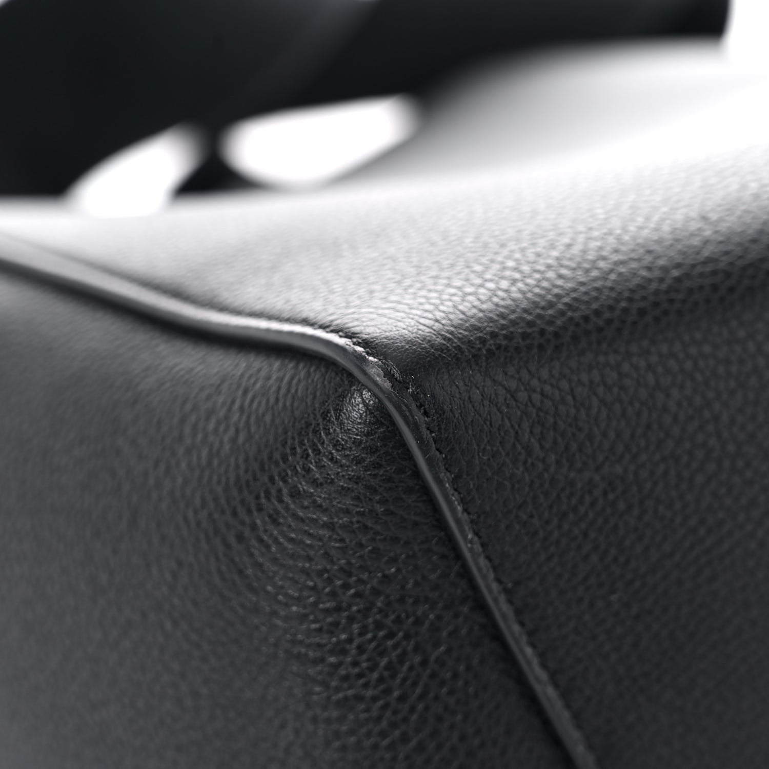 Celine Soft Grained Calfskin Small Sangle Bucket Bag Black 5 of 10