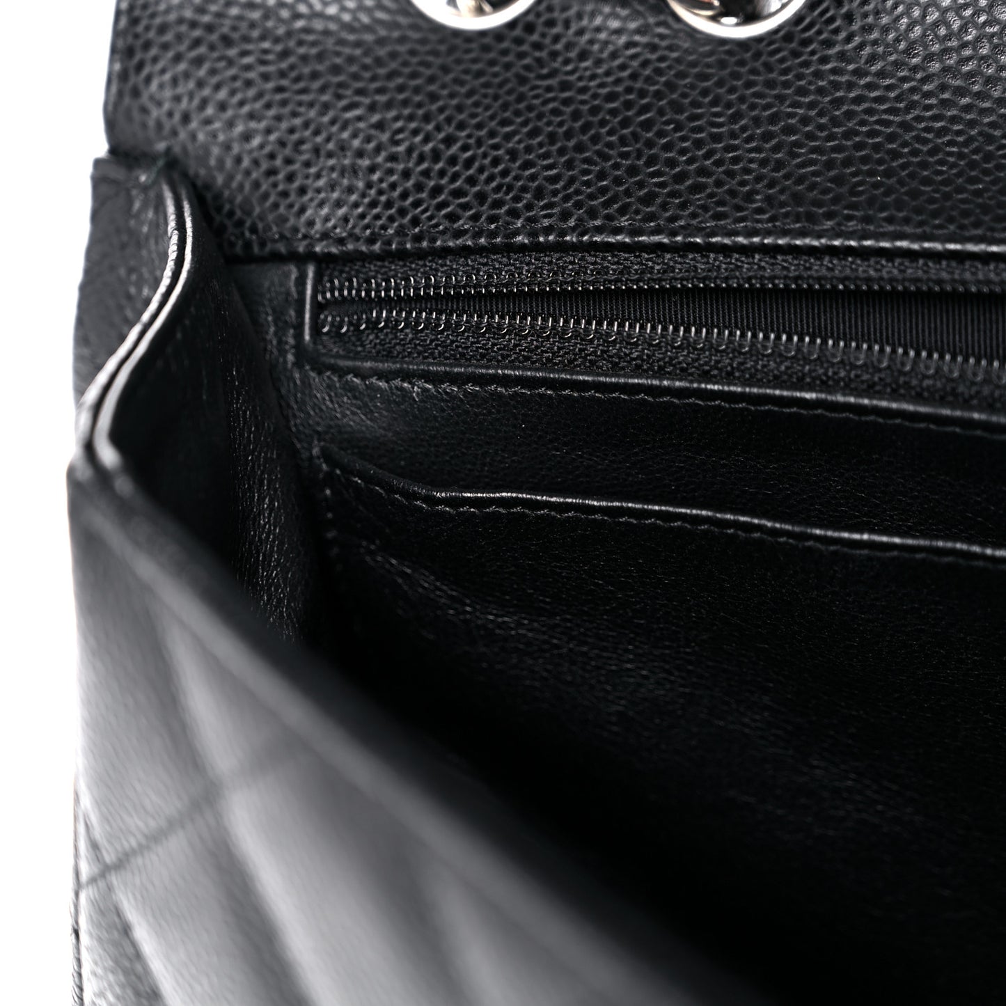 Caviar Quilted Jumbo Single Flap Black