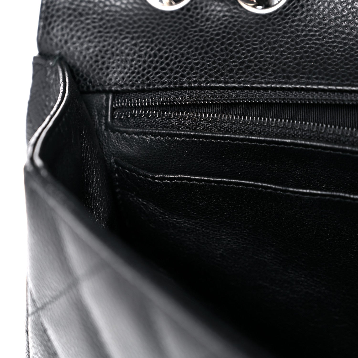 Chanel Caviar Quilted Jumbo Single Flap Black 12 of 12