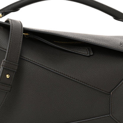Loewe Soft Grained Calfskin Small Puzzle Edge Bag Dark Grey 8 of 11