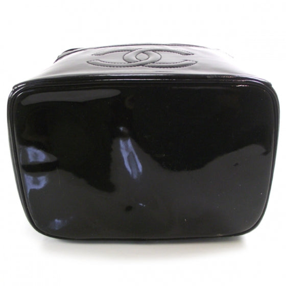 Patent Vanity Cosmetic Case Black