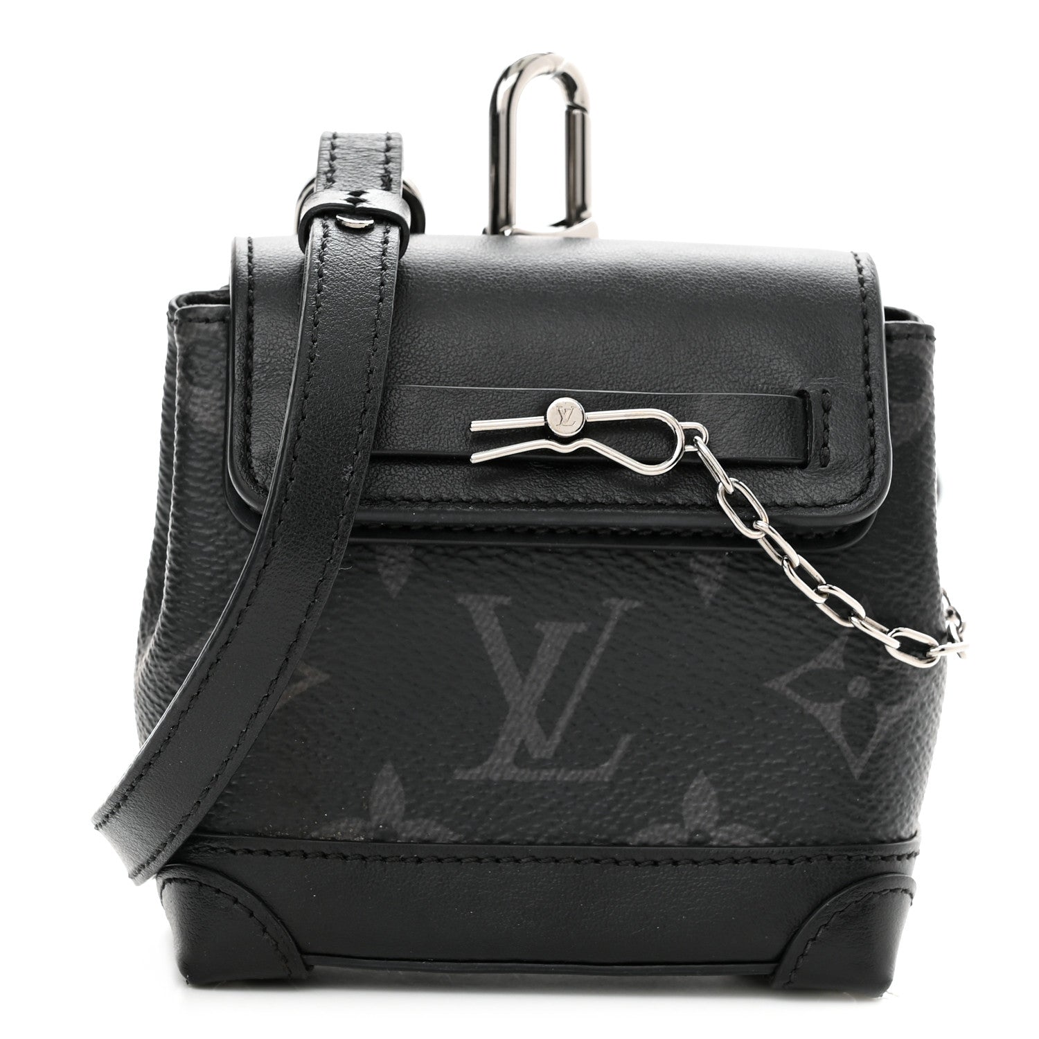 Louis Vuitton Monogram Eclipse Mini Steamer Pouch 1 of 9
