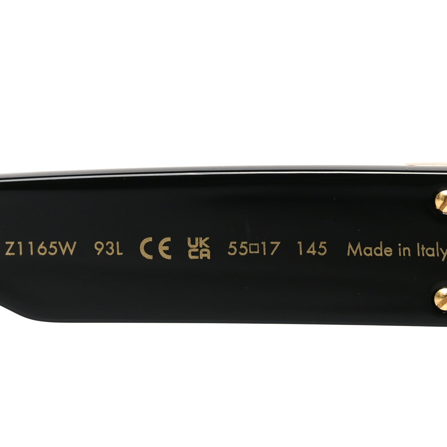 Acetate 1.1 Millionaires Sunglasses Z1165W Black