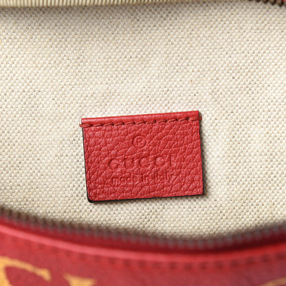 Gucci Grained Calfskin Logo Belt Bag Hibiscus Red 5 of 9