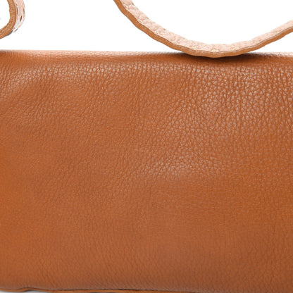 Fendi Calfskin Romano Selleria Baguette Brown 10 of 10