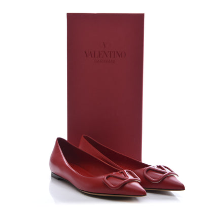 Valentino Garavani Nappa Vlogo Flats 38 Rosso Valentino 8 of 8