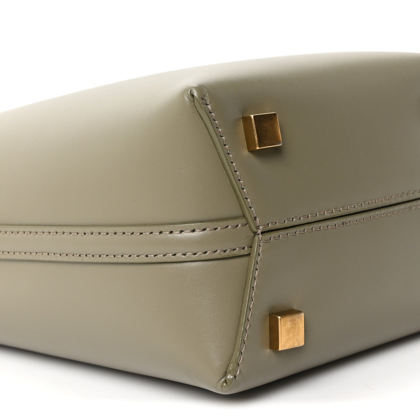 Shiny Calfskin Le 37 Mini Bucket Bag Strong Moss
